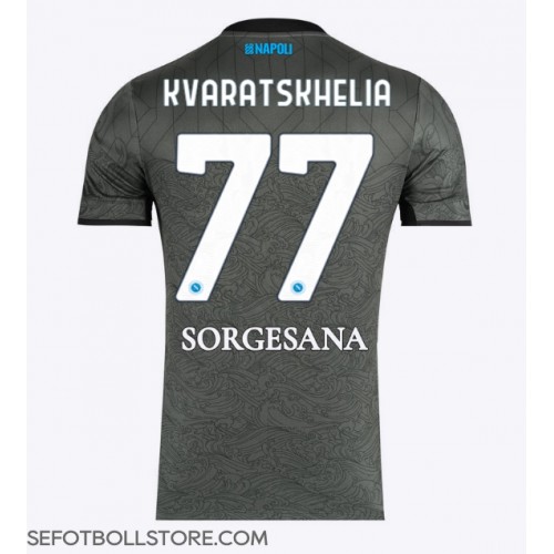 SSC Napoli Khvicha Kvaratskhelia #77 Replika Tredje Tröja 2024-25 Kortärmad